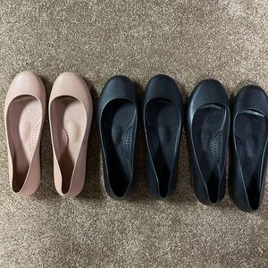 Okabashi Vegan Georgia Ballet Flats - 3 pairs for the price of 2!